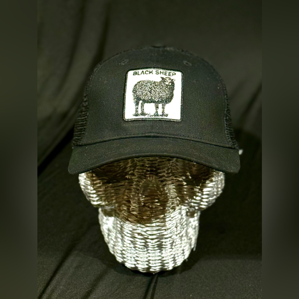 3-In Black Sheep Black Trucker with adjustable SnapBack
(Not Goorin Bro)